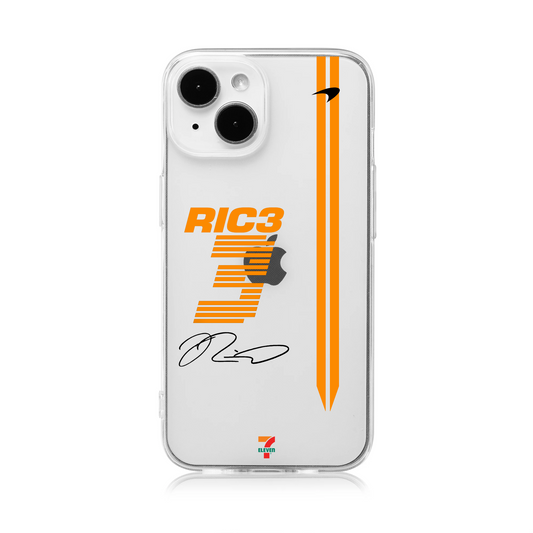 Mclaren Daniel Ricciardo F1 Clear Phone Case