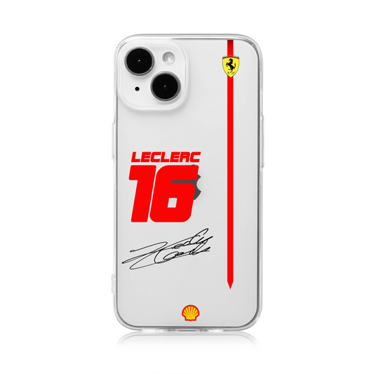 Ferrari Charles Leclerc F1 Clear Phone Case