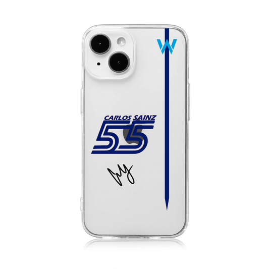Williams Carlos Sianz F1 Clear Phone Case