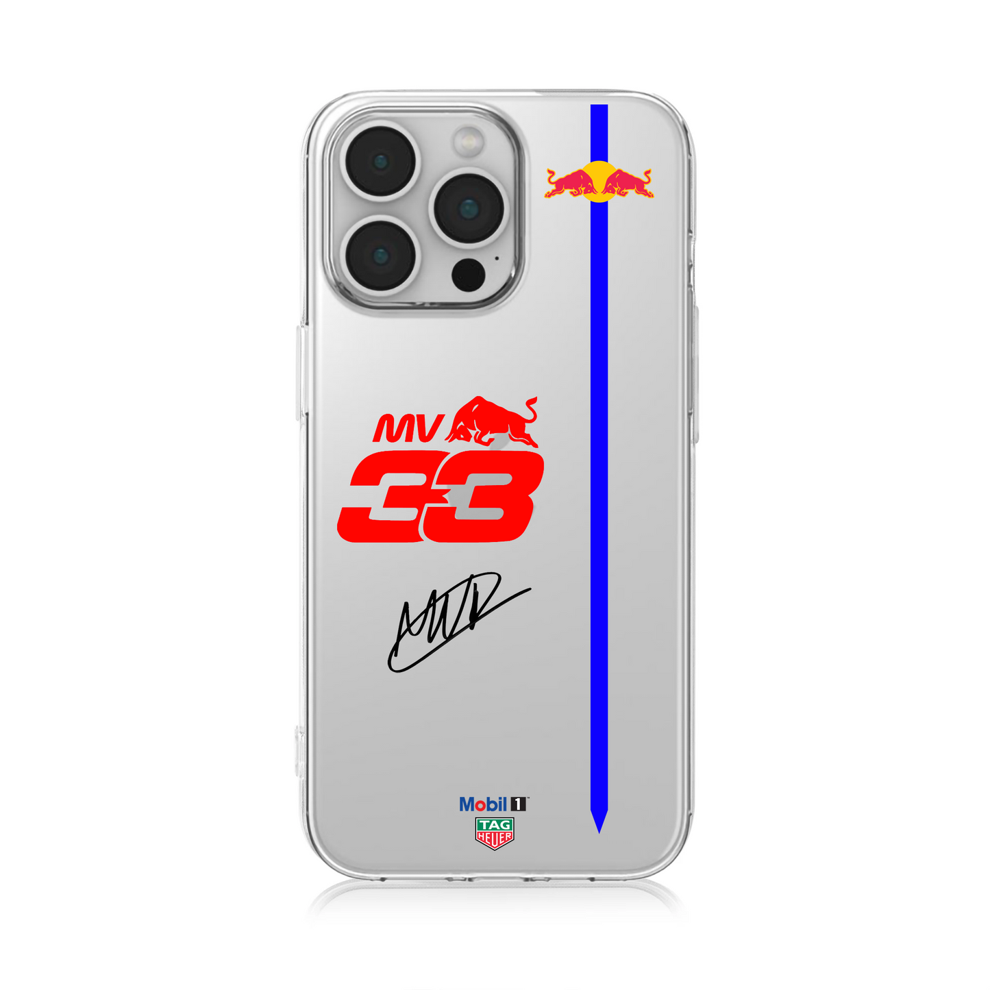 Redbull Max Verstappen F1 Clear Phone Case