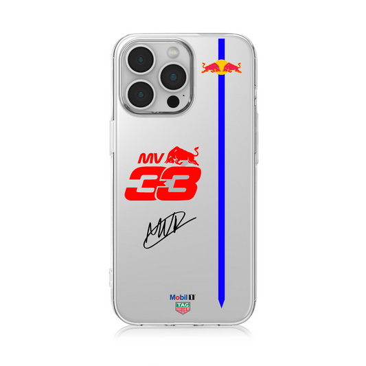 Redbull Max Verstappen F1 Clear Phone Case