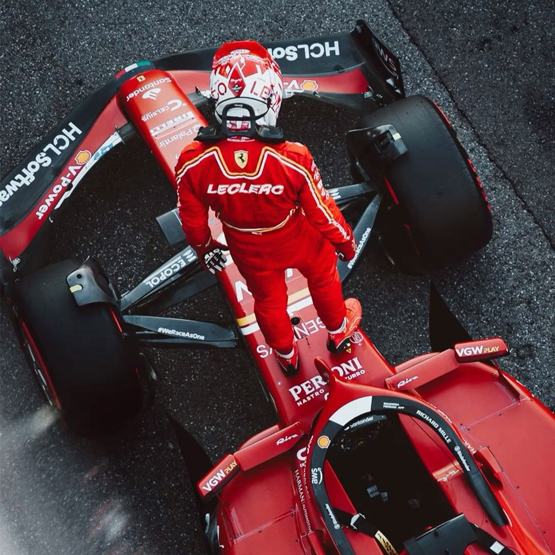 Ferrari Charles Leclerc F1 Clear Phone Case