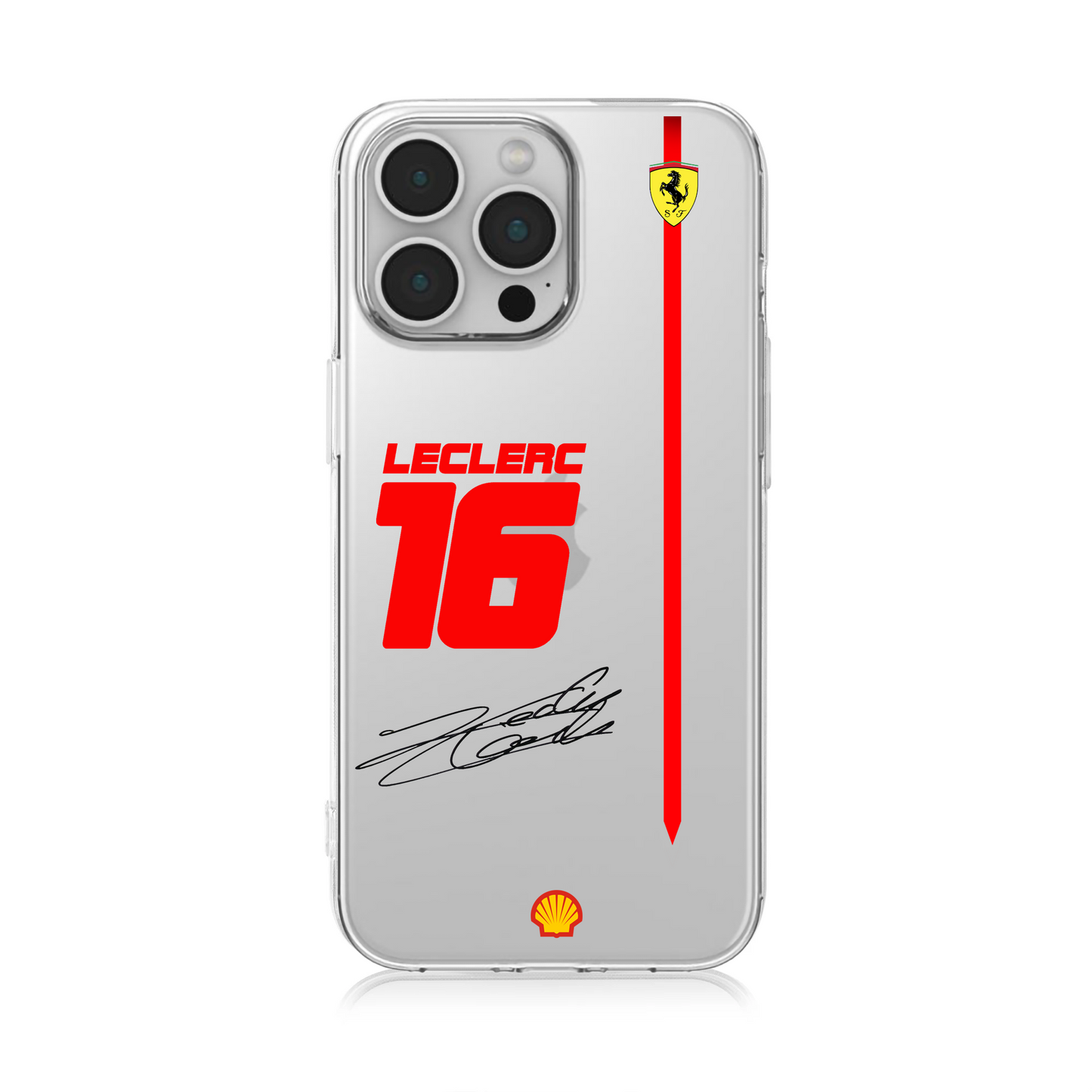 Ferrari Charles Leclerc F1 Clear Phone Case