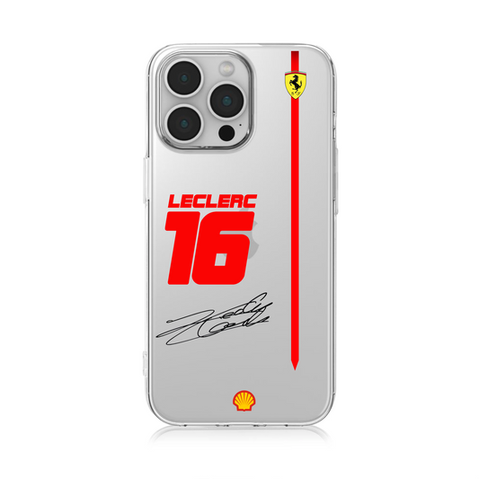 Ferrari Charles Leclerc F1 Clear Phone Case
