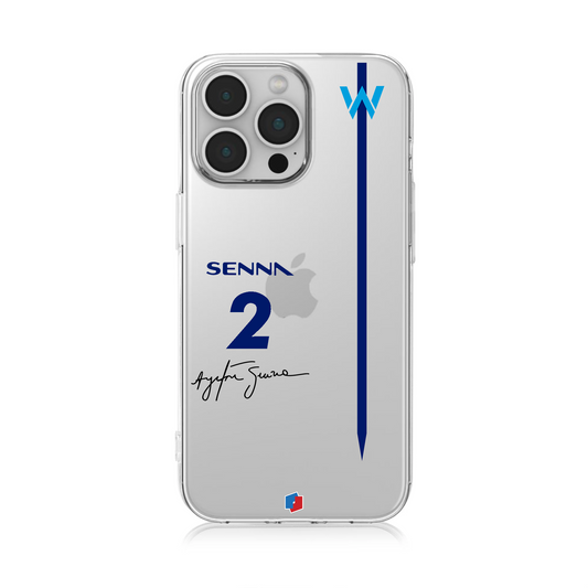 Williams Ayrton Senna F1 Clear Phone Case