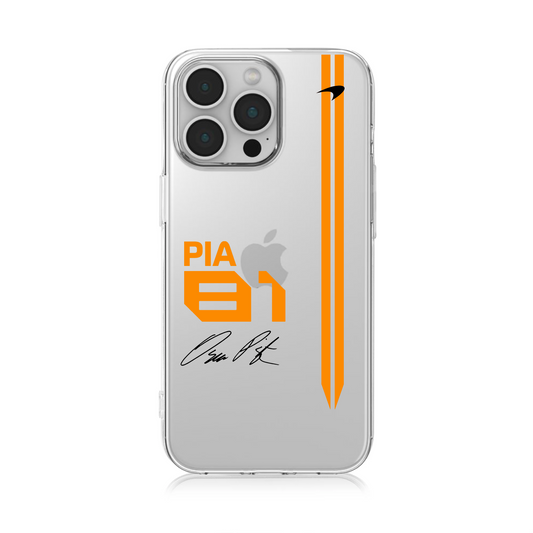 Mclaren Oscar Piastri F1 Clear Phone Case