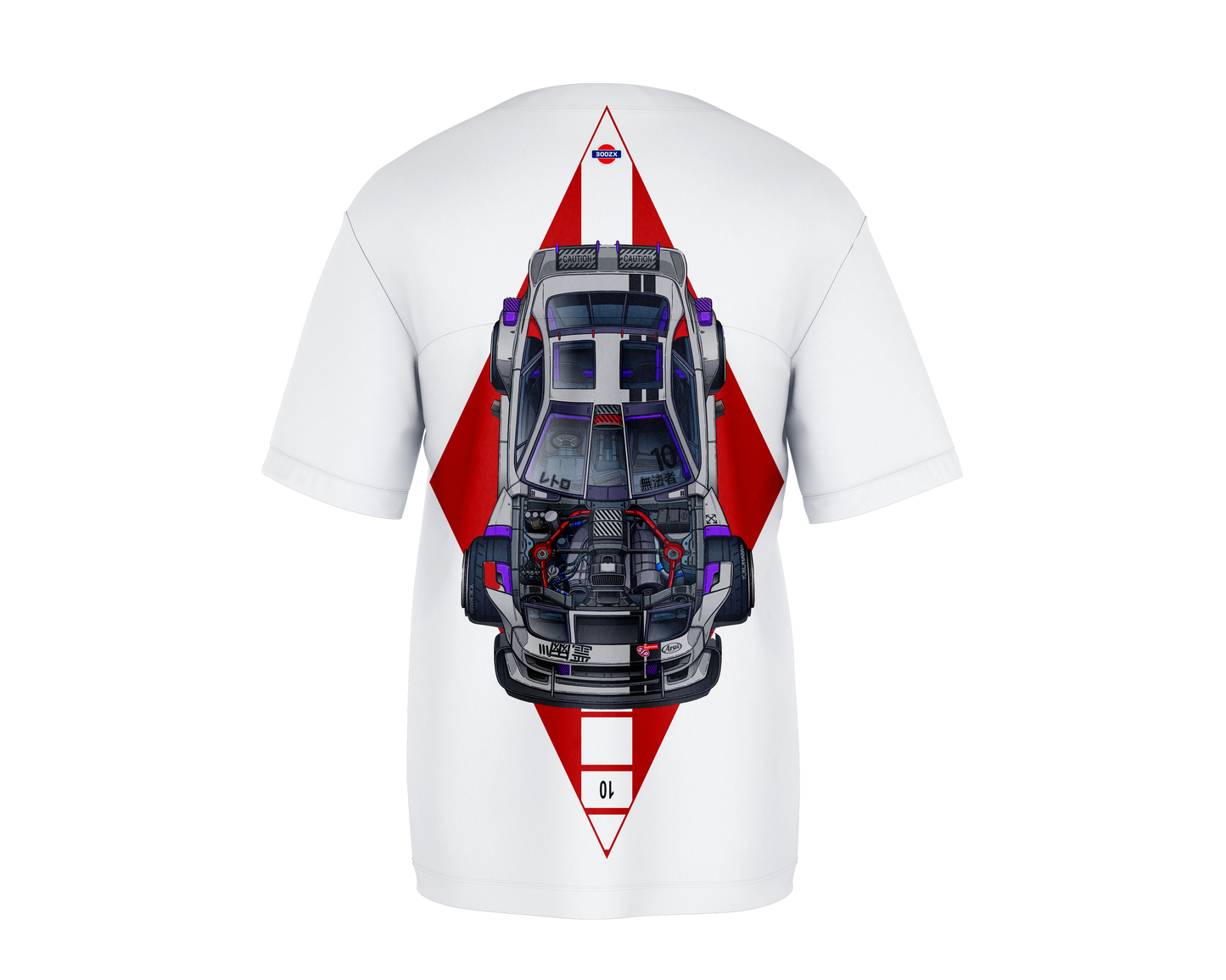 Tuned Nissan 340ZX White Oversized T-shirt