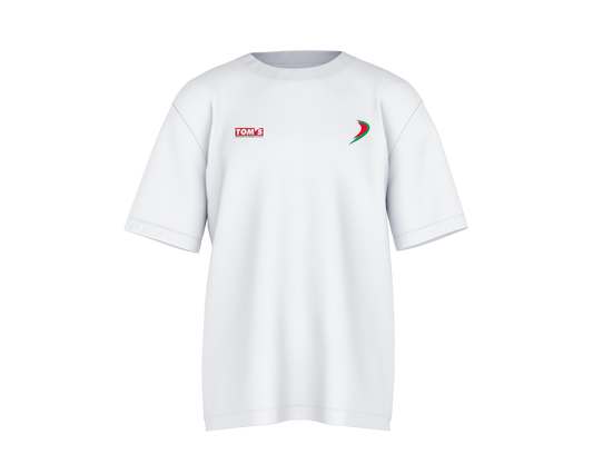 Toyota Supra GT Tom's Castrol Tribute White Oversized T-shirt