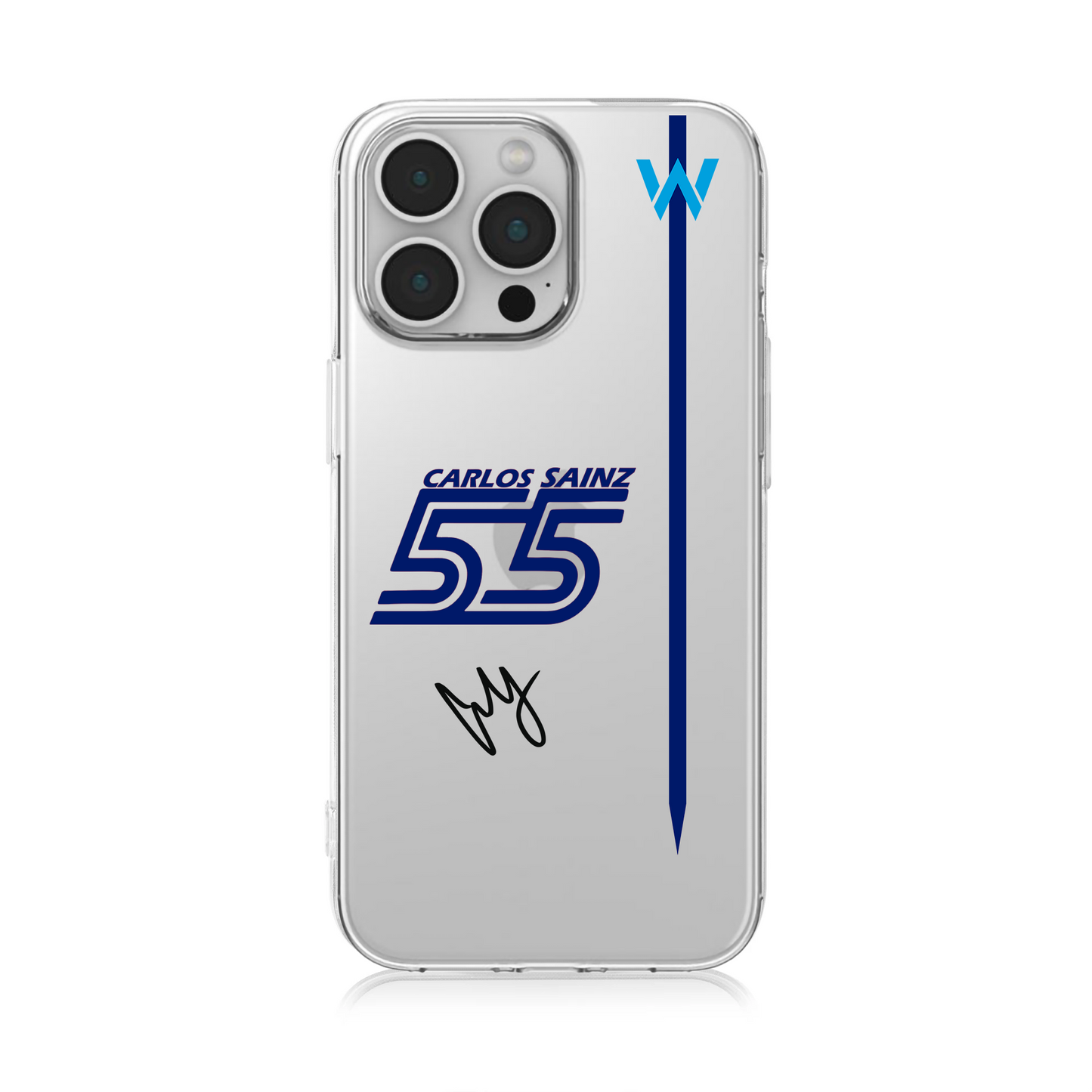 Williams Carlos Sianz F1 Clear Phone Case