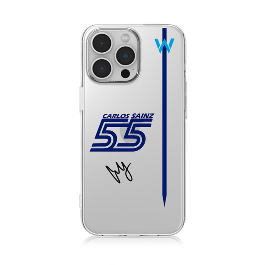 Williams Carlos Sianz F1 Clear Phone Case
